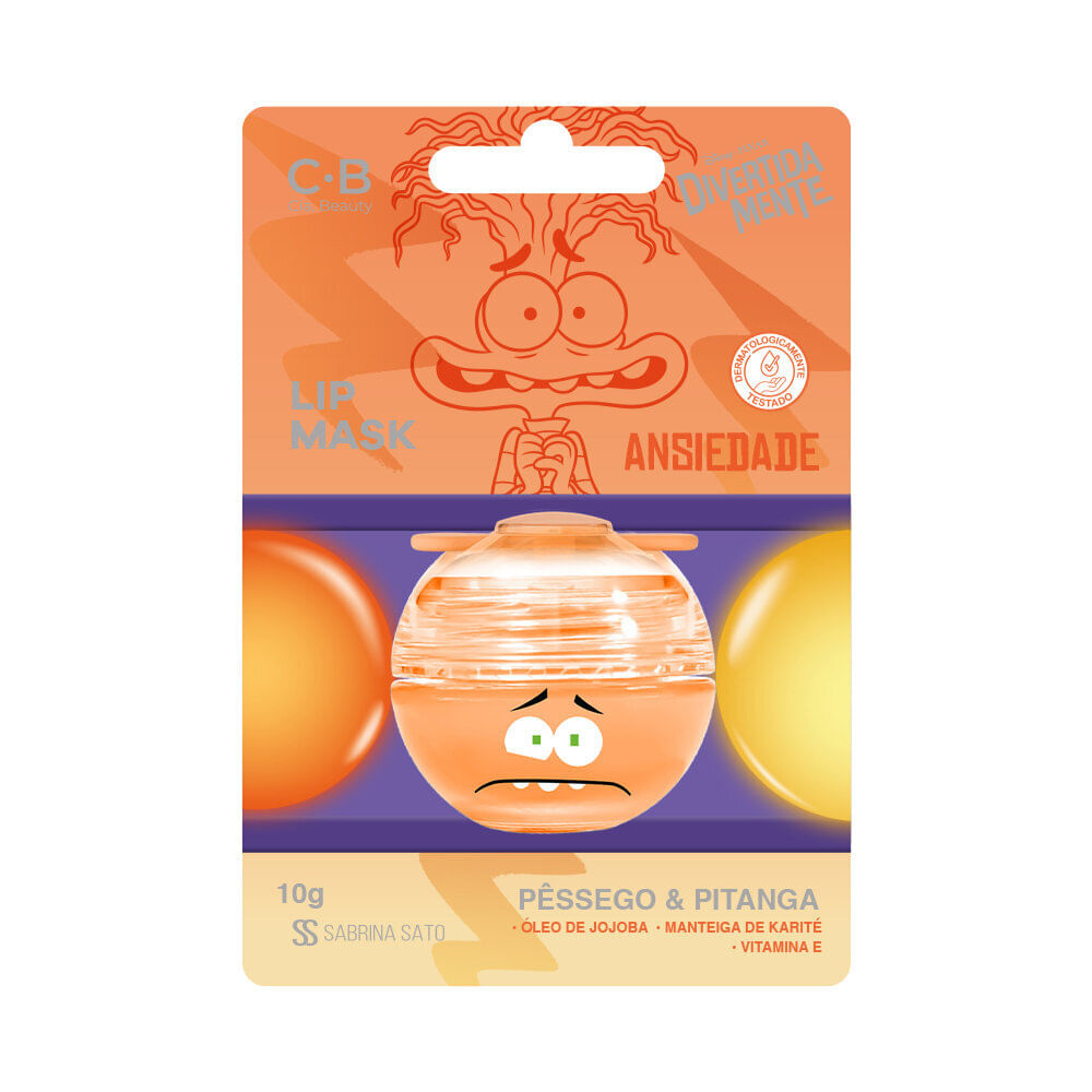 Lip mask cia beauty divertidamente ansiedade 8g Lip mask cia beauty divertidamente ansiedade 8g
