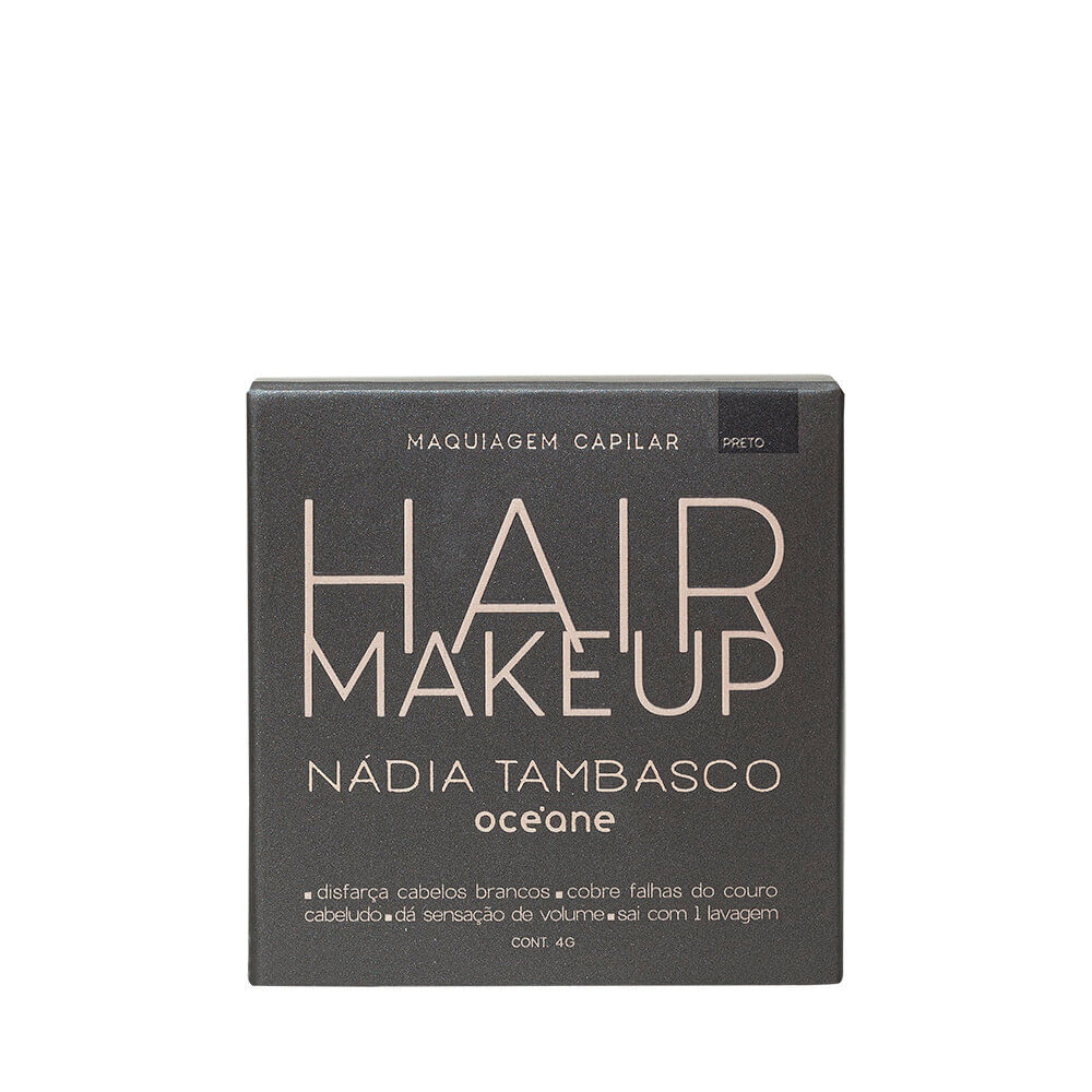 Maquiagem capilar océane by nádia tambasco hair makeup preto