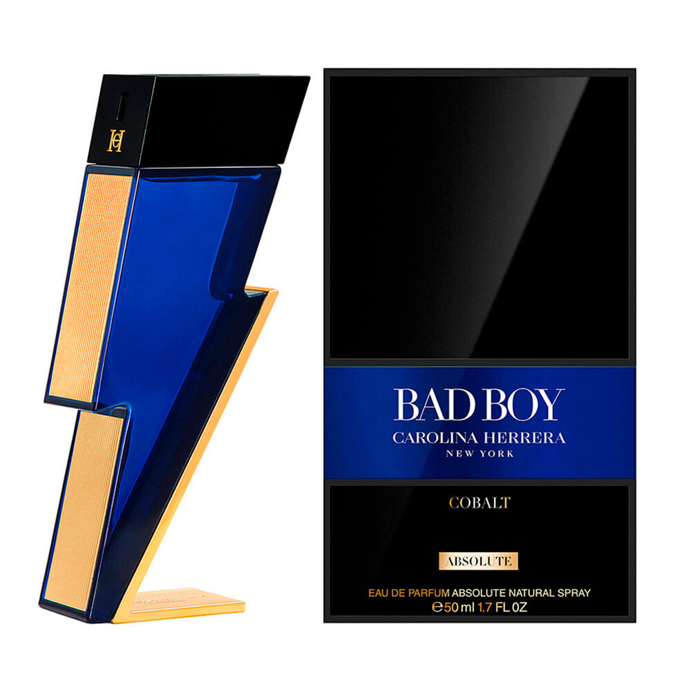 Perfume masculino carolina herrera bad boy cobalt absolute eau de parfum absolute 50ml Perfume masculino carolina herrera bad boy cobalt absolute eau de parfum absolute 50ml