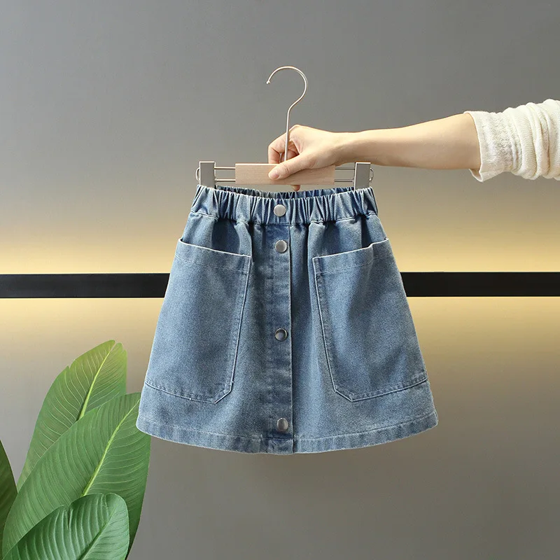 Girls Denim Skirt Fashion Denim short Skirts Summer Baby Korean Style Skirts Wrap Buttocks for Girls Teenager Half Skirt Girls Denim Skirt Fashion Denim short Skirts Summer Baby Korean Style Skirts Wrap Buttocks for Girls Teenager Half Skirt