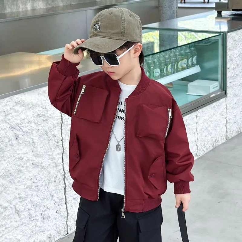 Boys Baseball Jacket 2025 New Autumn Jacket Stylish Spring Autumn Toddler Trendy Kids Outerwear Boys Baseball Jacket 2025 New Autumn Jacket Stylish Spring Autumn Toddler Trendy Kids Outerwear