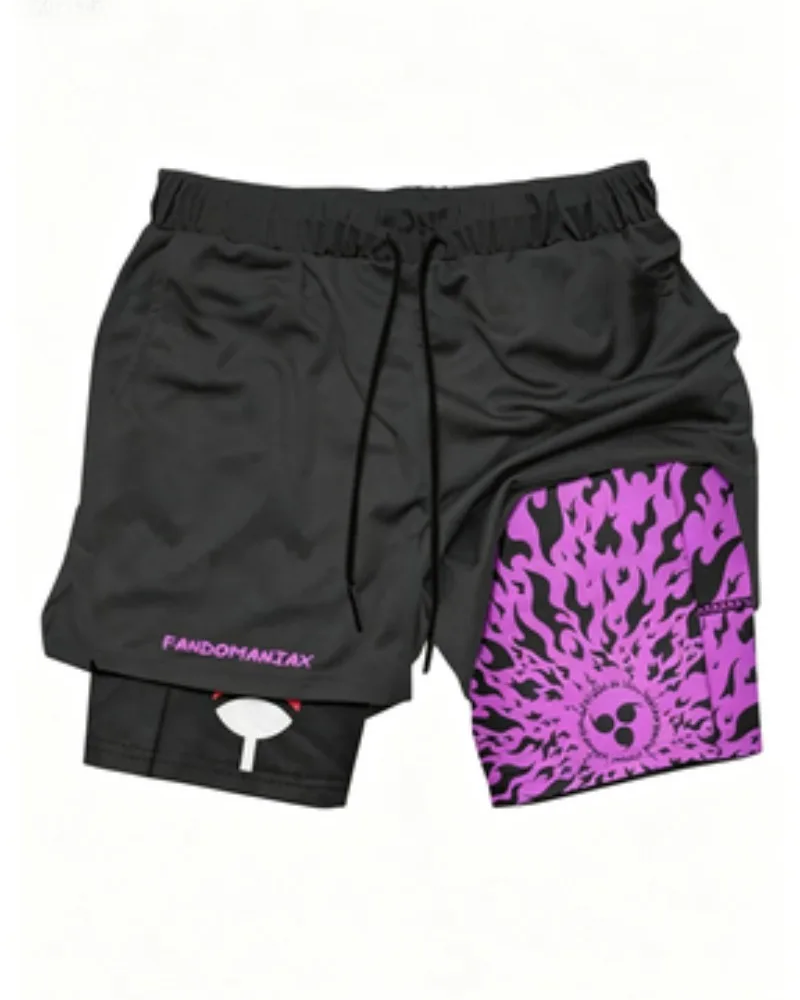 2026 Fashion Cool Dark Style Hot Blooded Anime Double Layer Sports and Leisure Men's Pants 2026 Fashion Cool Dark Style Hot Blooded Anime Double Layer Sports and Leisure Men's Pants