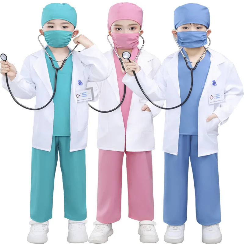 2026 Children's Doctors Nurses Costume Sets Role-playing with Pretend Costumes Preschool Education School Performances 2026 Children's Doctors Nurses Costume Sets Role-playing with Pretend Costumes Preschool Education School Performances