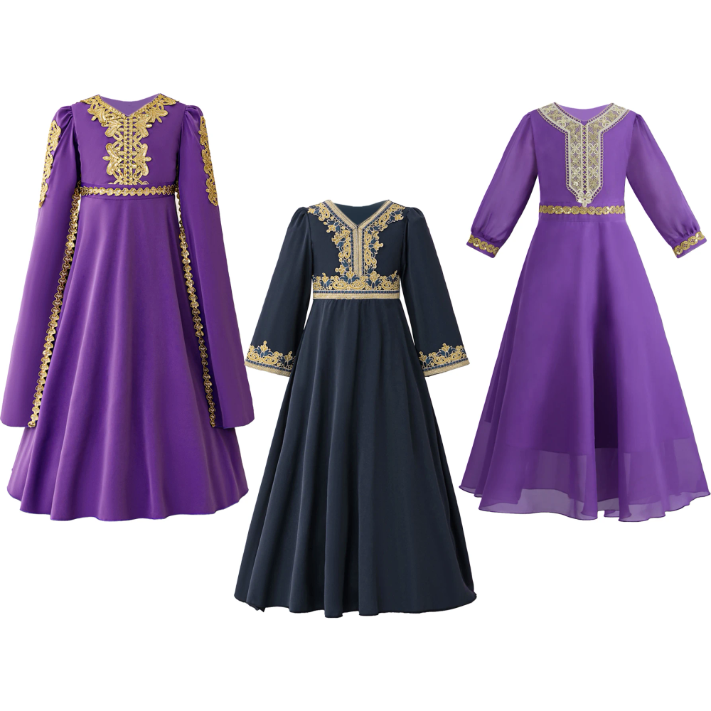 Luxury Sequin Muslim Ramadan Prayers Girl Dress Long Sleeve Robe Arab Dubai Casual Party Dresses Eid Enfant Holiday Prom Costume Luxury Sequin Muslim Ramadan Prayers Girl Dress Long Sleeve Robe Arab Dubai Casual Party Dresses Eid Enfant Holiday Prom Costume