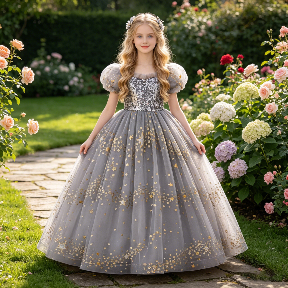 Summer Sequins Party Girls Dress Elegant Wedding Bridesmaids Birthday Prom Dresses for Girl Birthday Evening Christmas Costumes Summer Sequins Party Girls Dress Elegant Wedding Bridesmaids Birthday Prom Dresses for Girl Birthday Evening Christmas Costumes