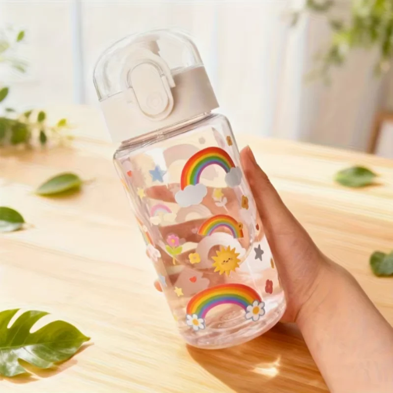 3D Printed Transparent Water Cup with Cartoon Patterns 550ML Vivid Color, Fade-Resistant, Cute & Stylish, Durable 3D Printed Transparent Water Cup with Cartoon Patterns 550ML Vivid Color, Fade-Resistant, Cute & Stylish, Durable