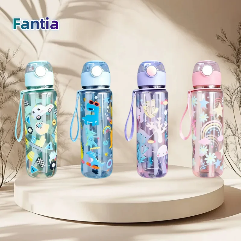 700ml Dinosaur Water Bottle For Kids Water Sippy Cup With Silicone Straw Leakproof Plastic Water Bottles Summer Kids Water Cup 700ml Dinosaur Water Bottle For Kids Water Sippy Cup With Silicone Straw Leakproof Plastic Water Bottles Summer Kids Water Cup