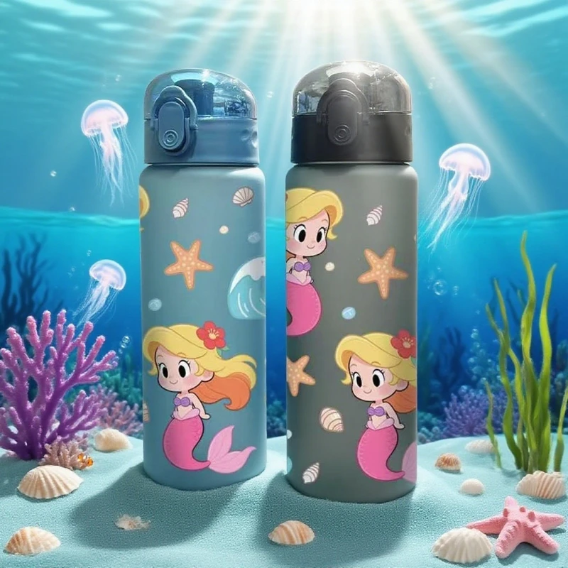 3D Printed 780ML Mermaid Pattern Water Cup - Vivid Color Print, Food-Grade Material, Must-Have for Fantasy Style Lovers 3D Printed 780ML Mermaid Pattern Water Cup - Vivid Color Print, Food-Grade Material, Must-Have for Fantasy Style Lovers