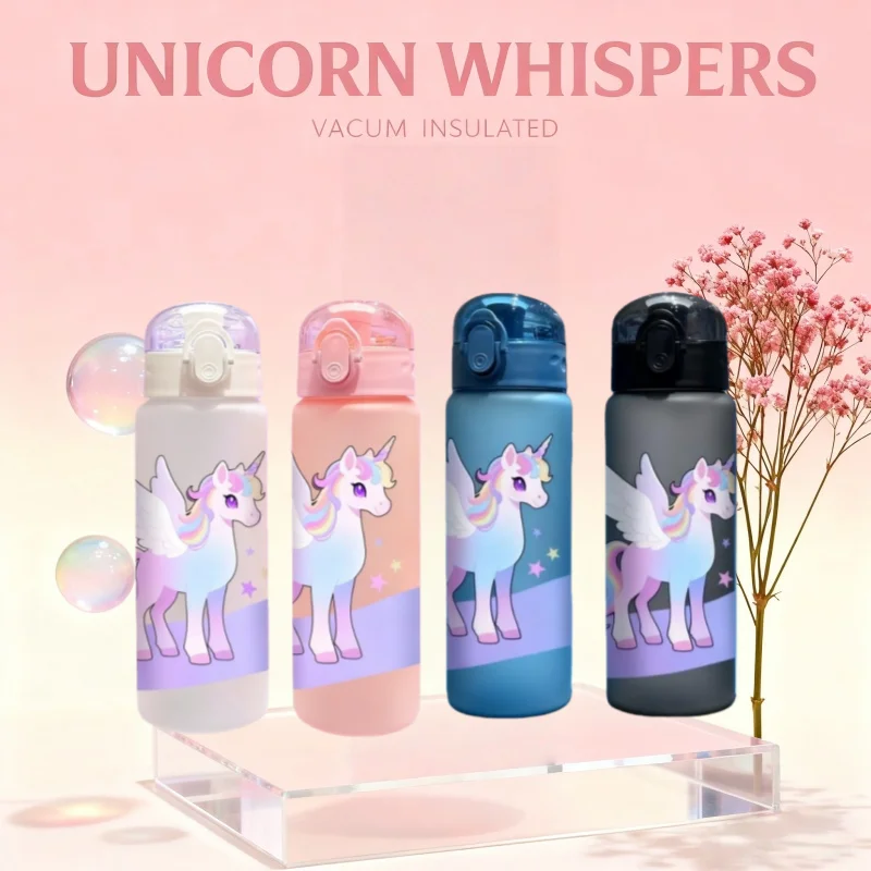 3D Printed 780ml Unicorn Patterns Water Cup with Hand Outdoor Water Bottle,PVC-Free, Leak-Proof, Matte Finish Fade-Resistant 3D Printed 780ml Unicorn Patterns Water Cup with Hand Outdoor Water Bottle,PVC-Free, Leak-Proof, Matte Finish Fade-Resistant