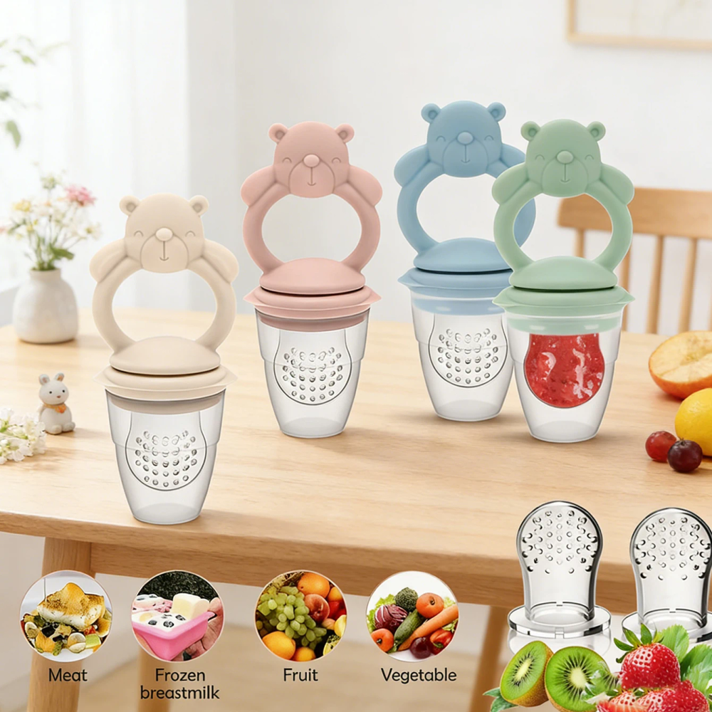 Baby Fruit & Food Feeder Pacifier, Silicone Feeder Pacifier for Babies Toddlers Infants Kids Baby Fruit & Food Feeder Pacifier, Silicone Feeder Pacifier for Babies Toddlers Infants Kids