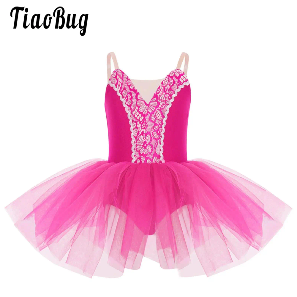 Kids Girls Ballet Dance Tutu Sleeveless Leotards Tulle Skirted Dress Ballerina Gymnastics Skating Stage Performance Dancewear Kids Girls Ballet Dance Tutu Sleeveless Leotards Tulle Skirted Dress Ballerina Gymnastics Skating Stage Performance Dancewear