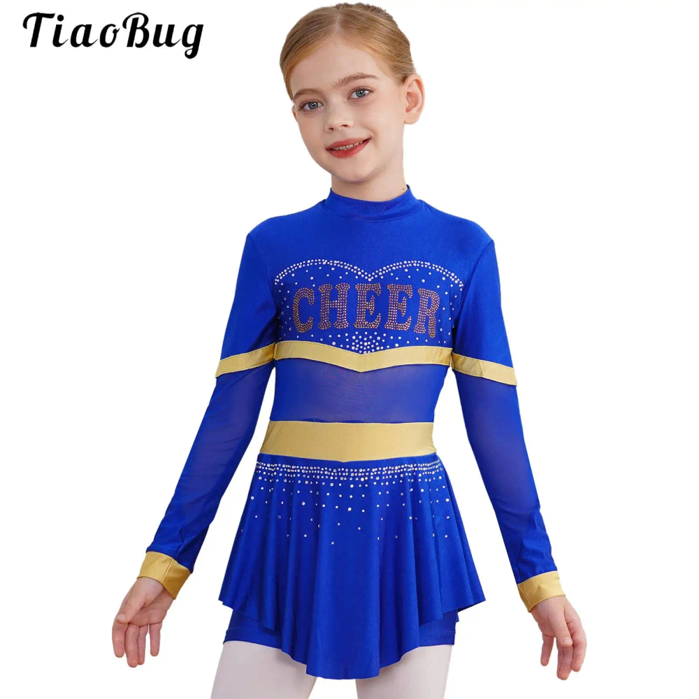 School Girls Cheer Dance Costume Halloween Cosplay Cheerleader Uniforms Dress Up Musical School Team Sports Stage Performance