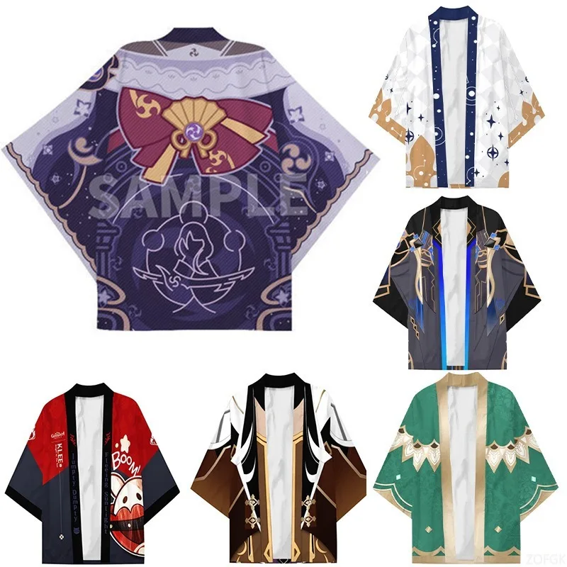 Summer 3D Printing Yin Yang Division Walnut Anime Same Leisure Entertainment Kimono Half Sleeve Cardigan Top Summer 3D Printing Yin Yang Division Walnut Anime Same Leisure Entertainment Kimono Half Sleeve Cardigan Top
