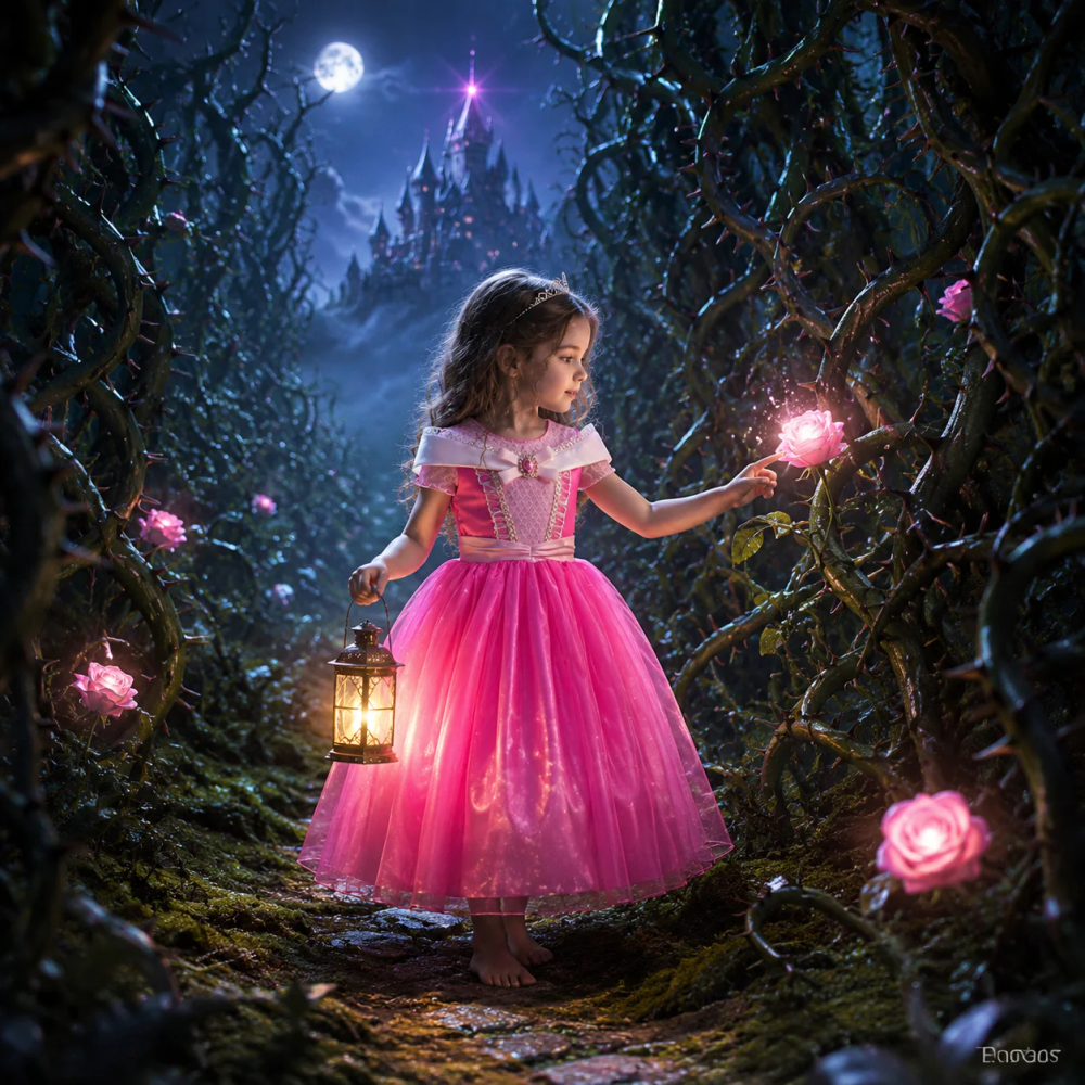 Aurora Pink Princess Gown Cosplay Costume for Girls Sleeping Beauty Birthday Carnival Party Dress Up Kids 2-8Y Vestido Gifts Aurora Pink Princess Gown Cosplay Costume for Girls Sleeping Beauty Birthday Carnival Party Dress Up Kids 2-8Y Vestido Gifts