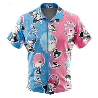 Anime Summer Short Sleeved Shirt Series Youth Japanese Anime Short Sleeved Shirt Student Loose and Versatile Summer Shirt Anime Summer Short Sleeved Shirt Series Youth Japanese Anime Short Sleeved Shirt Student Loose and Versatile Summer Shirt