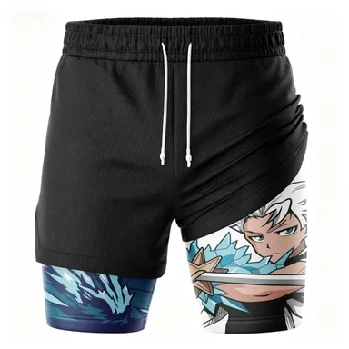 Fitness Quick Drying Breathable Vacation Two-piece Design Training Shorts Fitness Quick Drying Breathable Vacation Two-piece Design Training Shorts