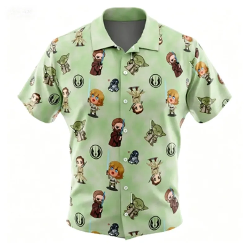 Cute Q-version Flower Shirt Series Anime Short Sleeved Shirt Men's Loose Street Style Versatile Summer Thin Shirt Cute Q-version Flower Shirt Series Anime Short Sleeved Shirt Men's Loose Street Style Versatile Summer Thin Shirt