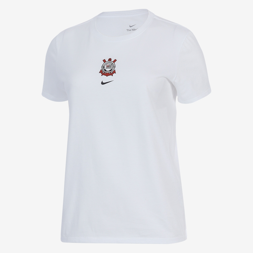 Camiseta Corinthians Nike Crest Feminina Camiseta Corinthians Nike Crest Feminina