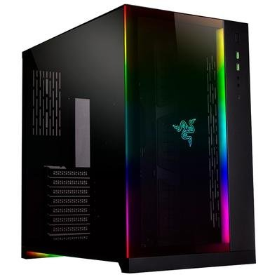 Gabinete Gamer Lian Li PC-O11 Dynamic Designed by Razer, Mid Tower, ATX, LED, Lateral e Frontal em Vidro, Sem FANs, Preto - PC-O11 DYNAMIC RAZER