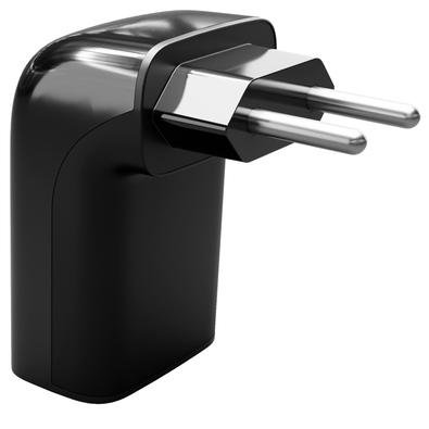 Protetor Contra Surtos Elétricos Clamper Pocket Fit 2 Pinos, Monopolar, Bivolt, Preto - 26790 Protetor Contra Surtos Elétricos Clamper Pocket Fit 2 Pinos, Monopolar, Bivolt, Preto - 26790
