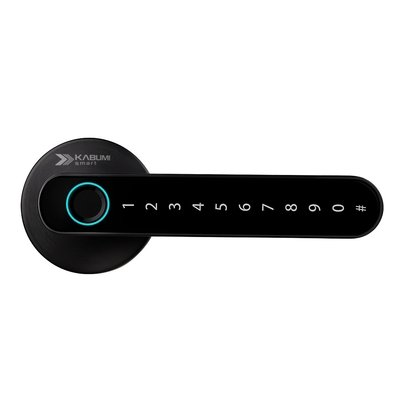 Fechadura Digital KABUM! smart Slim, Preta, Biometria, Controle via app, Senha numérica - KSFD100PT Fechadura Digital KABUM! smart Slim, Preta, Biometria, Controle via app, Senha numérica - KSFD100PT