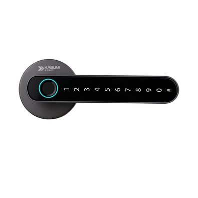 Fechadura Digital KABUM! smart Slim, Cinza, Biometria, Controle via app, Senha numérica - KSFD100CZ Fechadura Digital KABUM! smart Slim, Cinza, Biometria, Controle via app, Senha numérica - KSFD100CZ