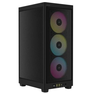 Gabinete Gamer Corsair 2000D RGB Airflow, Mini-ITX, 3x Cooler Fan RGB Slim, Preto - CC-9011246-WW Gabinete Gamer Corsair 2000D RGB Airflow, Mini-ITX, 3x Cooler Fan RGB Slim, Preto - CC-9011246-WW