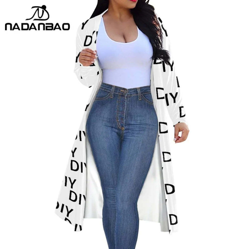 Your Image Customized Women's Long Sleeved Cloak DIY Your Own Logo or Text Casual Shirts Custom Spring Loose Cardigan Streetwear Your Image Customized Women's Long Sleeved Cloak DIY Your Own Logo or Text Casual Shirts Custom Spring Loose Cardigan Streetwear