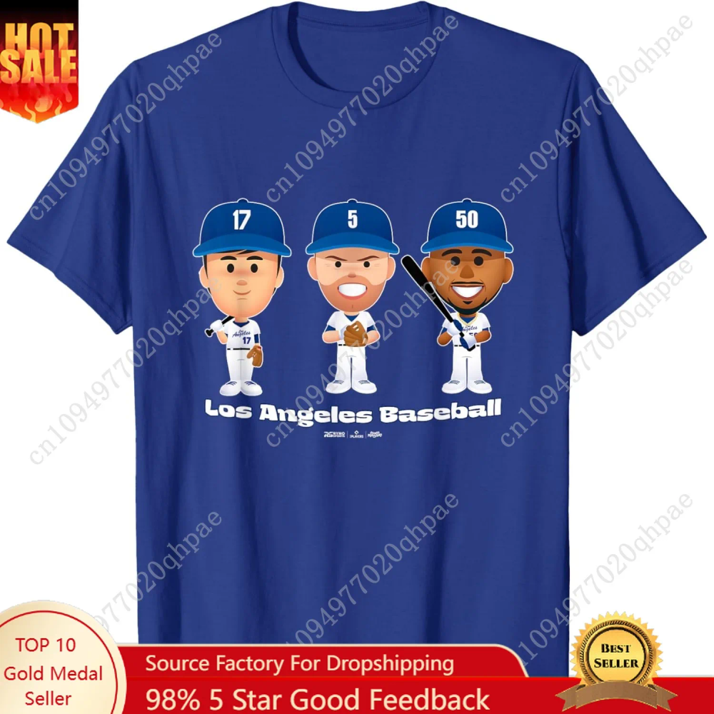 Los Angeles Baseball Players Body Trio MLBPA T-Shirt Los Angeles Baseball Players Body Trio MLBPA T-Shirt