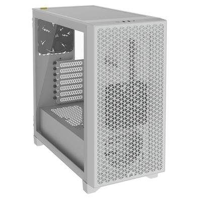 Gabinete Gamer Corsair 3000D Airflow, Mid-Tower, ATX, Lateral em Vidro Temperado, 2x FAN, Branco - CC-9011252-WW