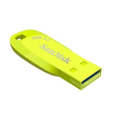 Pen Drive 32GB SanDisk Ultra Shift, USB 3.2, Amarelo Fluorescente - SDCZ410-032G-G46EP Pen Drive 32GB SanDisk Ultra Shift, USB 3.2, Amarelo Fluorescente - SDCZ410-032G-G46EP