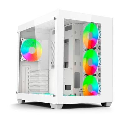 Gabinete Gamer C3Tech Gaming Aquarius MT-G910WH, Mid Tower, ATX, Lateral em Vidro Temperado, Branco - MT-G910WH