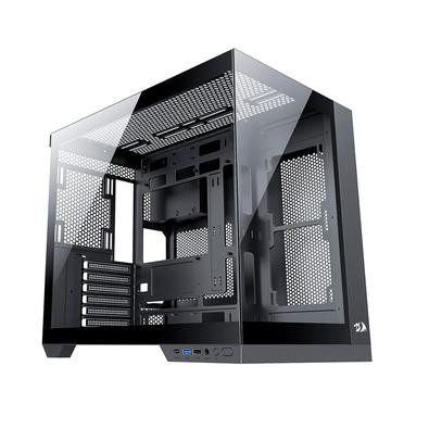 Gabinete Gamer Redragon Wideload Pro, Mid Tower, ATX, Lateral e Frontal em Vidro Temperado, Preto - CA-604B-PRO Gabinete Gamer Redragon Wideload Pro, Mid Tower, ATX, Lateral e Frontal em Vidro Temperado, Preto - CA-604B-PRO