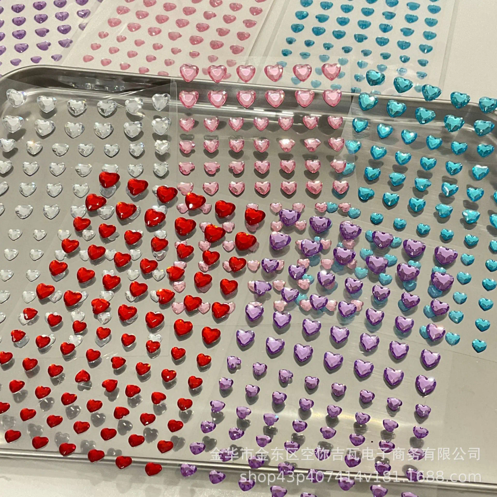 Multi Color Heart Rhinestone Face Stickers Under Eye Sparkle Gems for Kindergarten Reward Kids Makeup Decoration Bulk Multi Color Heart Rhinestone Face Stickers Under Eye Sparkle Gems for Kindergarten Reward Kids Makeup Decoration Bulk