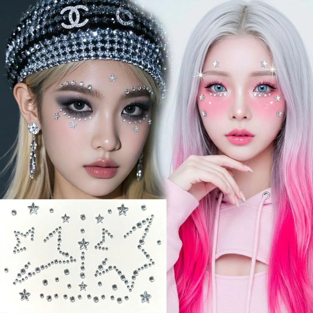 No Glue Self Adhesive Rhinestone Stickers 3D Holographic Gems Party Decoration For Stage Makeup Waterproof Shiny For Children No Glue Self Adhesive Rhinestone Stickers 3D Holographic Gems Party Decoration For Stage Makeup Waterproof Shiny For Children