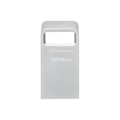 Pen Drive 128GB Kingston DataTraveler Micro, USB 3.2 Gen 1, Leitura de 200MB/s, Metal - DTMC3G2/128GB Pen Drive 128GB Kingston DataTraveler Micro, USB 3.2 Gen 1, Leitura de 200MB/s, Metal - DTMC3G2/128GB