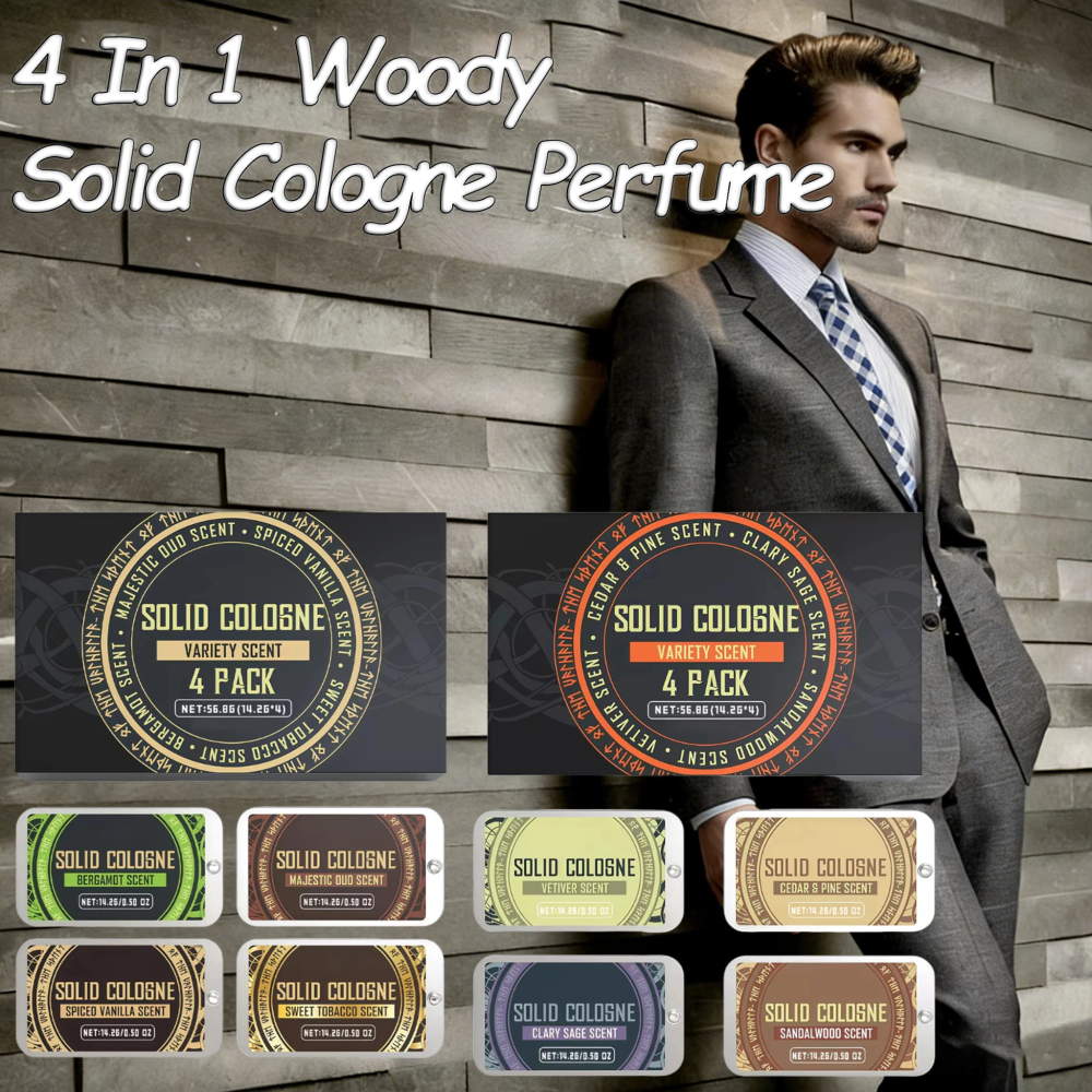 4In1 Pheromone Solid Cologne Woody Scent Set Lasting Natural Fragrance Release Charming Confidence Pocket Deodorant Solid Balm 4In1 Pheromone Solid Cologne Woody Scent Set Lasting Natural Fragrance Release Charming Confidence Pocket Deodorant Solid Balm