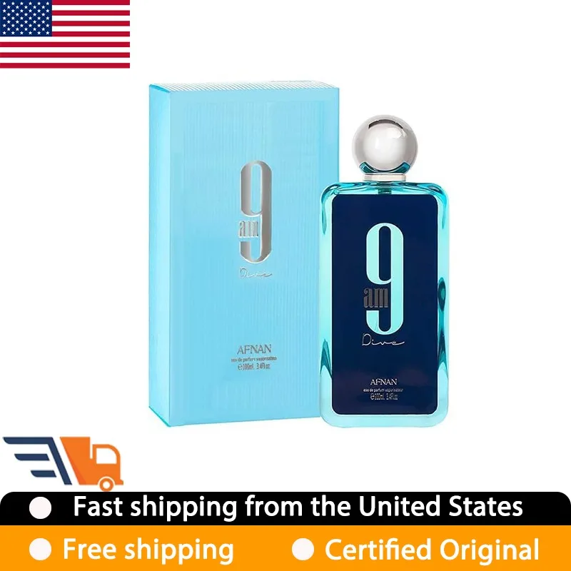 Afnan 9AM Dive Unisex Eau de Parfum Spray 100ML Original Arab Perfumes Lasting Oriental Vanilla Perfume Pheromone Cologne Makeup Afnan 9AM Dive Unisex Eau de Parfum Spray 100ML Original Arab Perfumes Lasting Oriental Vanilla Perfume Pheromone Cologne Makeup