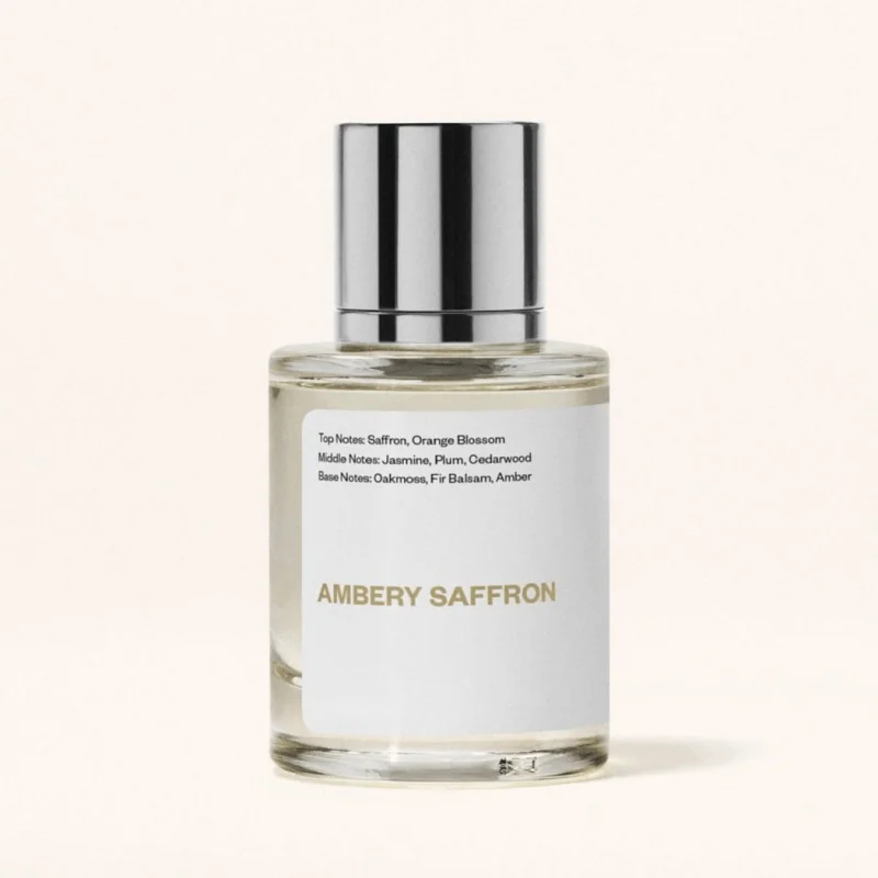 Dossier Ambery Saffron Eau De Parfum Inspired By MFK's B.accarat R.ouge 5.40 - Vegan, Unisex Perfume Spray - 3.4 Fl Oz (100ml)