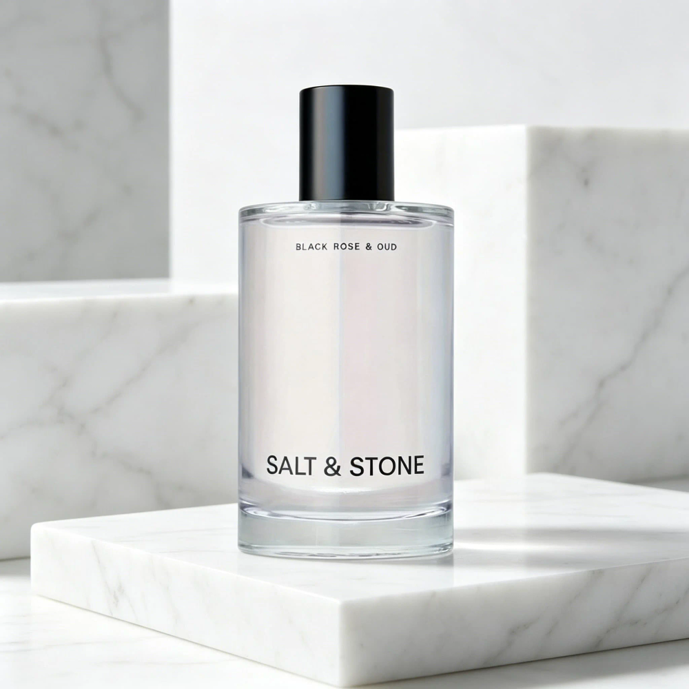 Salt & Stone Black Rose & Oud Fragrance | Black rose-oud-amber notes, long-lasting calm comfort Salt & Stone Black Rose & Oud Fragrance | Black rose-oud-amber notes, long-lasting calm comfort