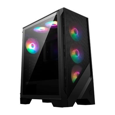 Gabinete Gamer MSI MAG Forge 120A Airflow, Mid Tower, Lateral em Vidro, 6x FANs RGB, ATX, Preto - 306-7G23A21-809 Gabinete Gamer MSI MAG Forge 120A Airflow, Mid Tower, Lateral em Vidro, 6x FANs RGB, ATX, Preto - 306-7G23A21-809