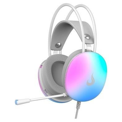 Headset Gamer Rise Mode Moom, Rainbow, Driver 50mm, USB e P2, Branco - RM-HS-M-W Headset Gamer Rise Mode Moom, Rainbow, Driver 50mm, USB e P2, Branco - RM-HS-M-W