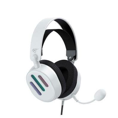 Headset Gamer Havit H2038U, RGB, 7.1, Driver 50mm, USB, Branco Headset Gamer Havit H2038U, RGB, 7.1, Driver 50mm, USB, Branco