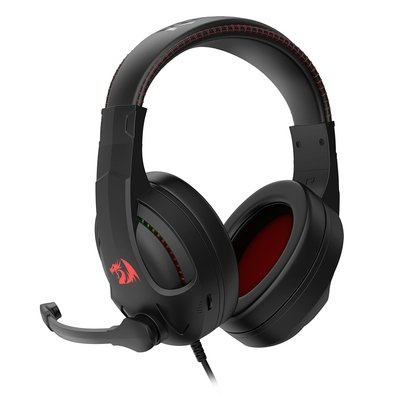 Headset Gamer Redragon Cronus RGB, Conexão P3 e USB, Drivers 40mm, Preto - H211-RGB Headset Gamer Redragon Cronus RGB, Conexão P3 e USB, Drivers 40mm, Preto - H211-RGB