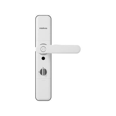 Fechadura Digital de Embutir Intelbras com Maçaneta MFR 7000, 6V, Com Biometria, Branco - 4670031 Fechadura Digital de Embutir Intelbras com Maçaneta MFR 7000, 6V, Com Biometria, Branco - 4670031
