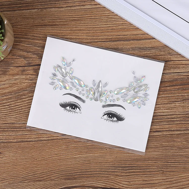 Fashion Forehead Face Gems Stickers Self Adhesive Waterproof Acrylic Rhinestones for Makeup Party Ball Dance Stage Decoration Fashion Forehead Face Gems Stickers Self Adhesive Waterproof Acrylic Rhinestones for Makeup Party Ball Dance Stage Decoration