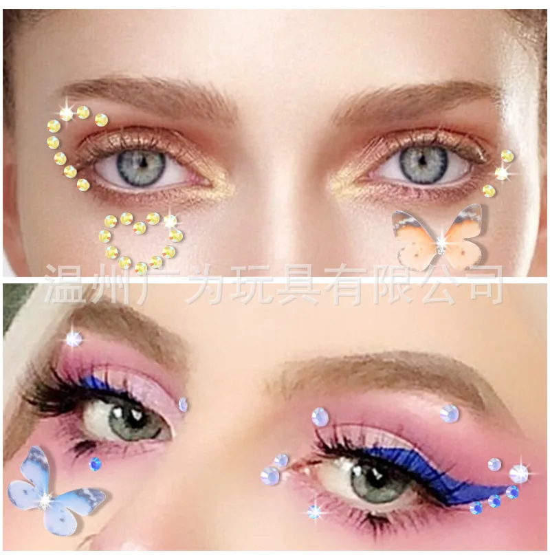 Starry Sky Self Adhesive Rhinestone Stickers Jelly Holographic Acrylic AB Gems for Face Eye Makeup Nail Decoration In Stock Starry Sky Self Adhesive Rhinestone Stickers Jelly Holographic Acrylic AB Gems for Face Eye Makeup Nail Decoration In Stock
