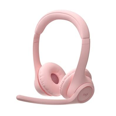 Headset Sem Fio Logitech Zone 300 Com Microfone com Cancelamento de Ruído, Conexão Bluetooth, Bateria Recarregável via USB-C, Rosa - 981-001411 Headset Sem Fio Logitech Zone 300 Com Microfone com Cancelamento de Ruído, Conexão Bluetooth, Bateria Recarregável via USB-C, Rosa - 981-001411