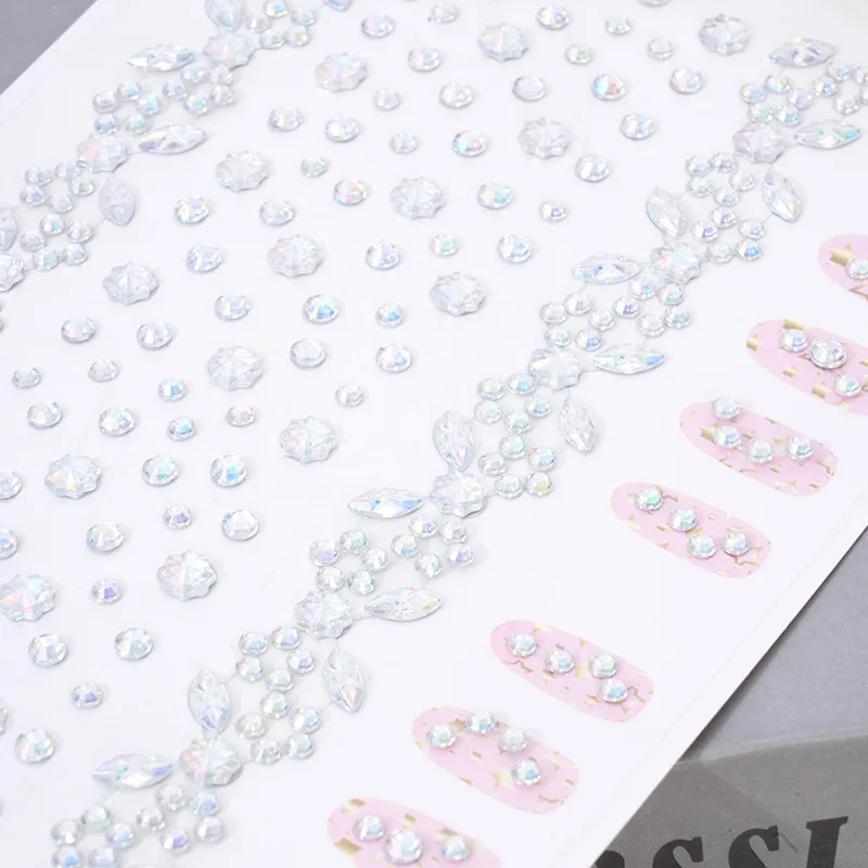 Multifunctional Nail Bracelet Gems Self Adhesive Acrylic Rhinestones for Stage Makeup Model Accessories Wholesale Multifunctional Nail Bracelet Gems Self Adhesive Acrylic Rhinestones for Stage Makeup Model Accessories Wholesale