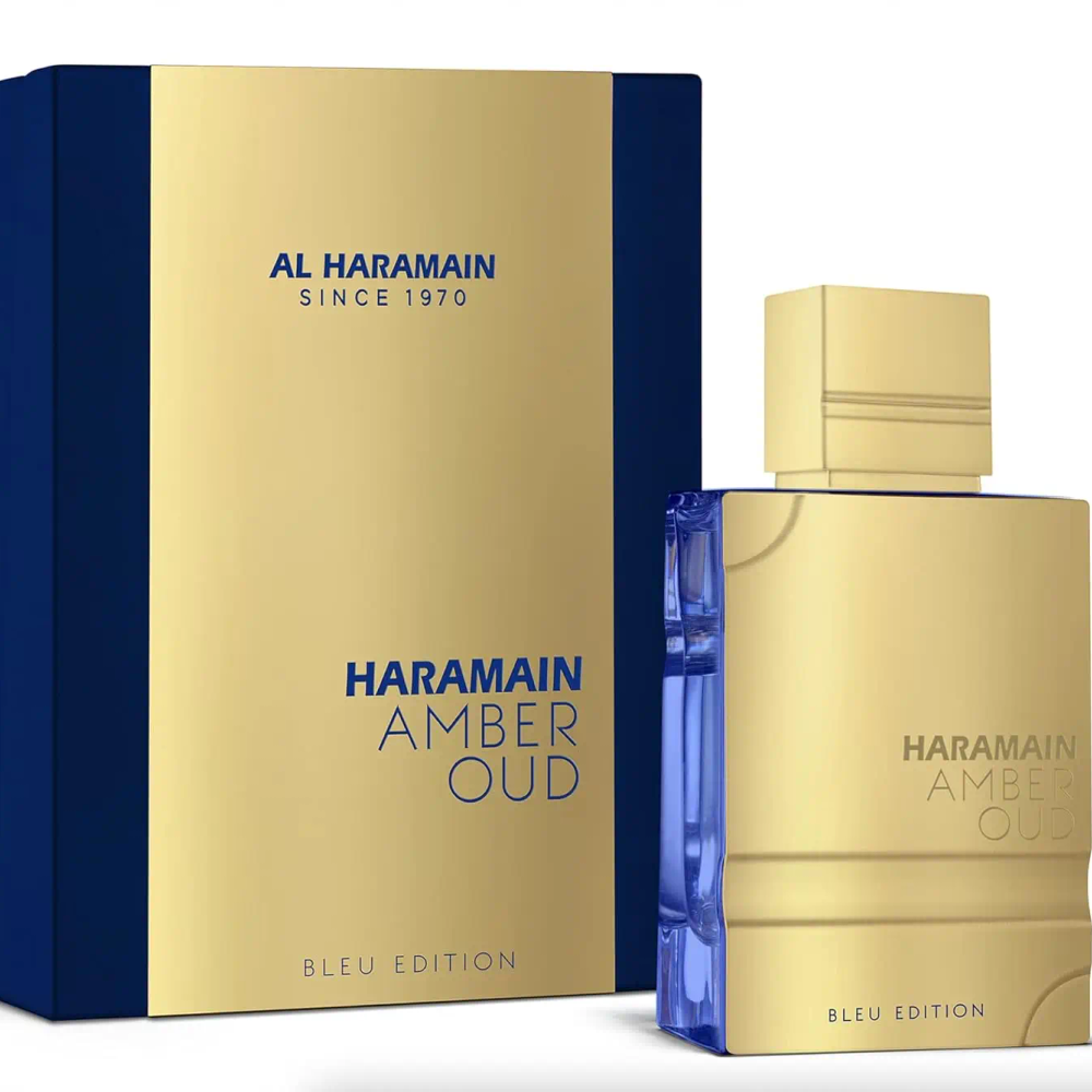 Al Haramain Amber Oud Blue Edition Fresh Amber Woody Long-Lasting Mens Cologne, Unique Valentines Gift, Single Bottle